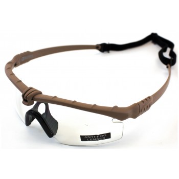 Nuprol Battle Pros Glasses (Tan) (Clear)